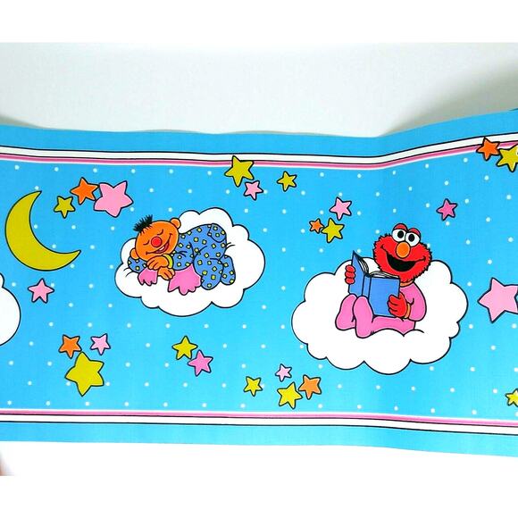Sesame Street Wallpaper Border- Nursery Baby - Pattern SHB266 - Picture 1 of 2